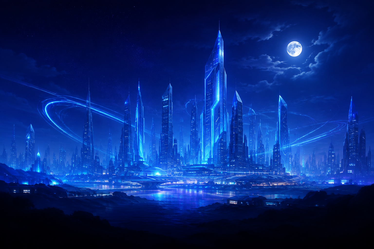 未来都市概念图